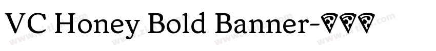 VC Honey Bold Banner字体转换